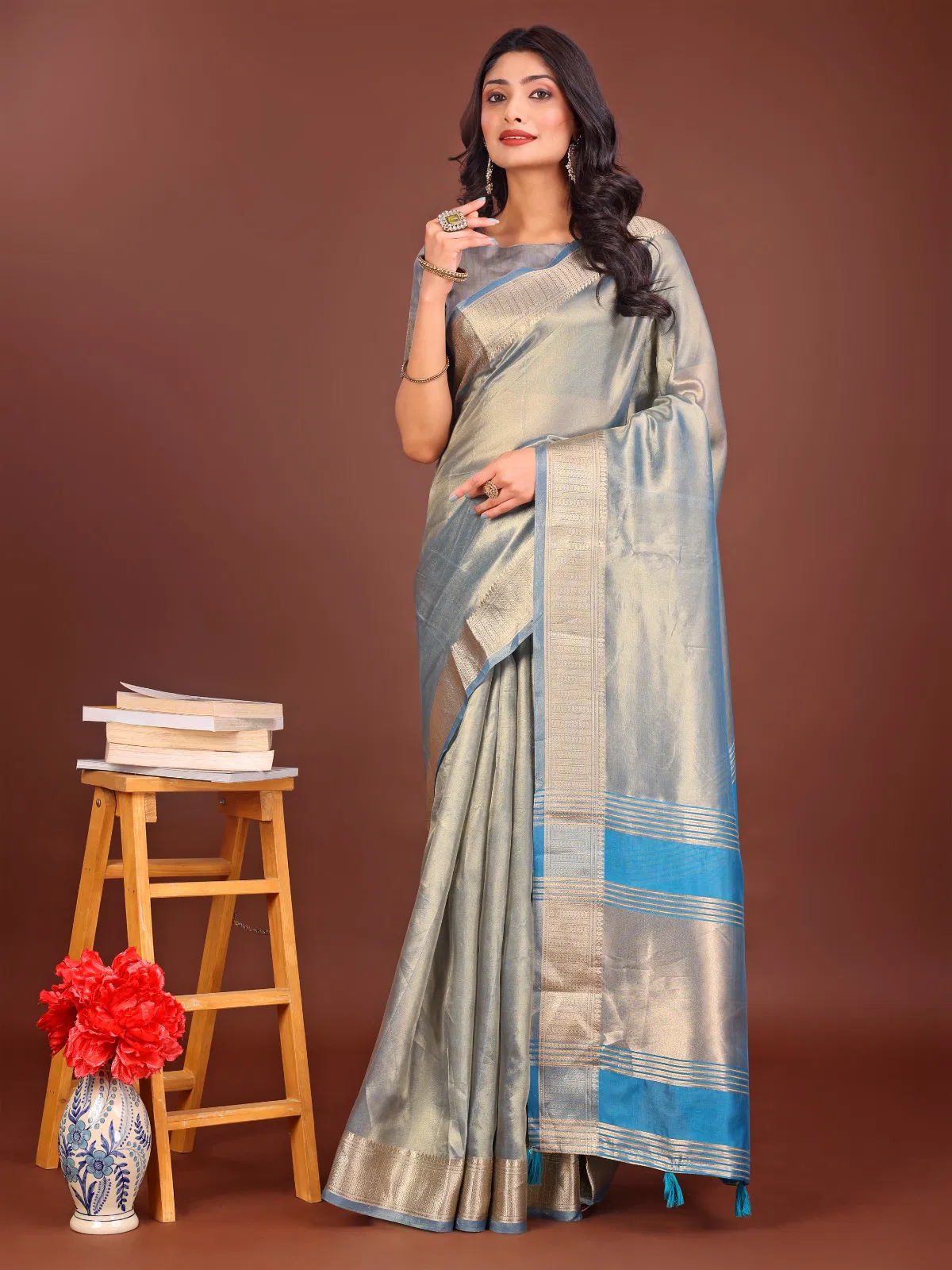 Interlekan By Astita Organza Festive Wea Saree Wholesalers In Delhi
